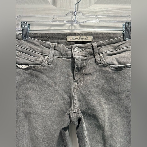 Mavi Jeans Distressed Mid Rise Ankle Skinny Jeans Grey Size 25 - Picture 3 of 10